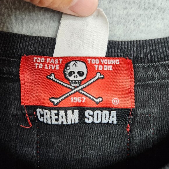 Cream Soda Unisex Adult Japanese Brand Eagle Beads Embroidered Tee Size M - Picture 3 of 7